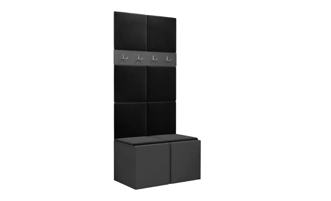 Cuier Hol Luca 10, Grafit/Negru - Manila 18 1