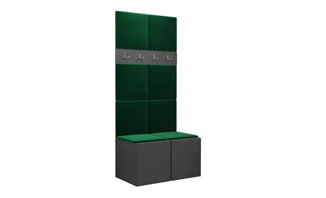 Cuier Hol Luca 10, Grafit/Verde - Manila 35 1