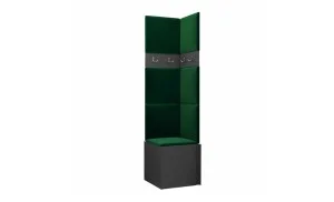 Cuier Hol Luca 11, Grafit/Verde - Manila 35