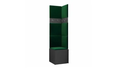 Cuier Hol Luca 11, Grafit/Verde - Manila 35