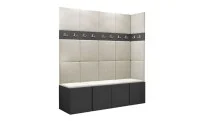Cuier Hol Luca 12, Grafit/Crem - Manila 02