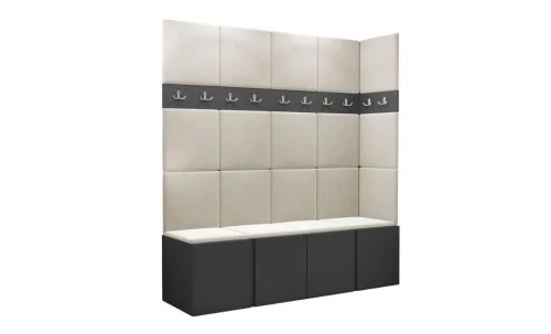 Cuier Hol Luca 12, Grafit/Crem - Manila 02