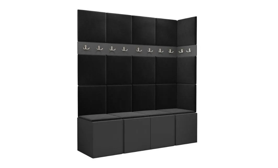 Cuier Hol Luca 12, Grafit/Negru - Manila 18 1