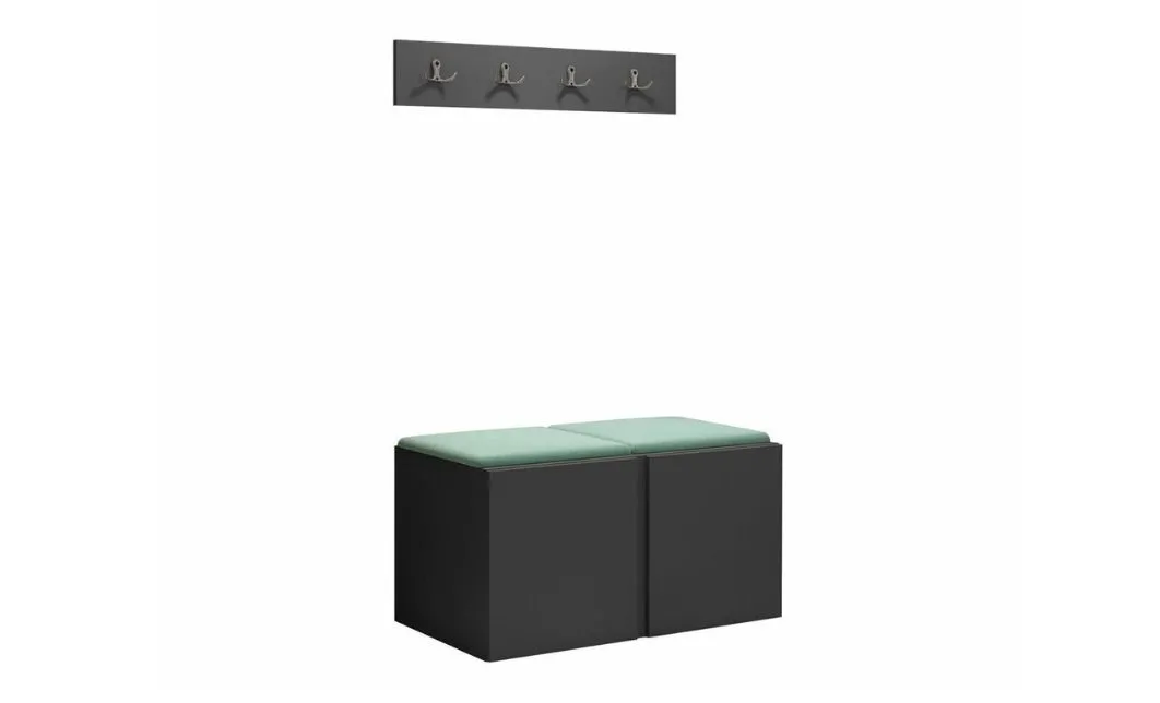 Cuier Hol Luca 15, Grafit/Verde menta - Manila 11 1