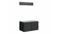 Cuier Hol Luca 15, Grafit/Verde menta - Manila 11 1