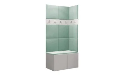 Cuier Hol Luca 9, Alb/Verde menta - Manila 11