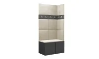 Cuier Hol Luca 9, Grafit/Crem - Manila 02 1