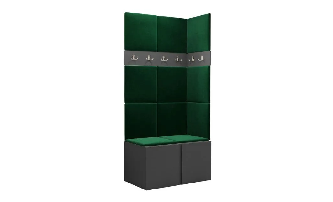 Cuier Hol Luca 9, Grafit/Verde - Manila 35 1