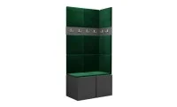 Cuier Hol Luca 9, Grafit/Verde - Manila 35 1