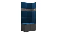 Cuier Hol Luca 9, Grafit/Albastru - Manila 26 1