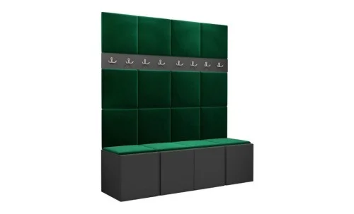 Cuier Hol Luca 13, Grafit/Verde - Manila 35