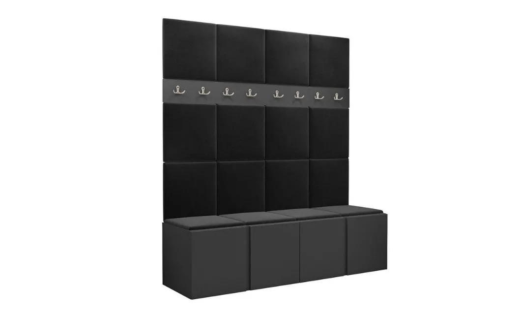 Cuier Hol Luca 13, Grafit/Negru - Manila 18 1