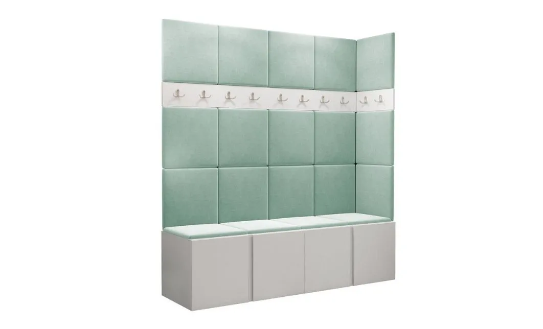 Cuier Hol Luca 12, Alb/Verde menta - Manila 11 1