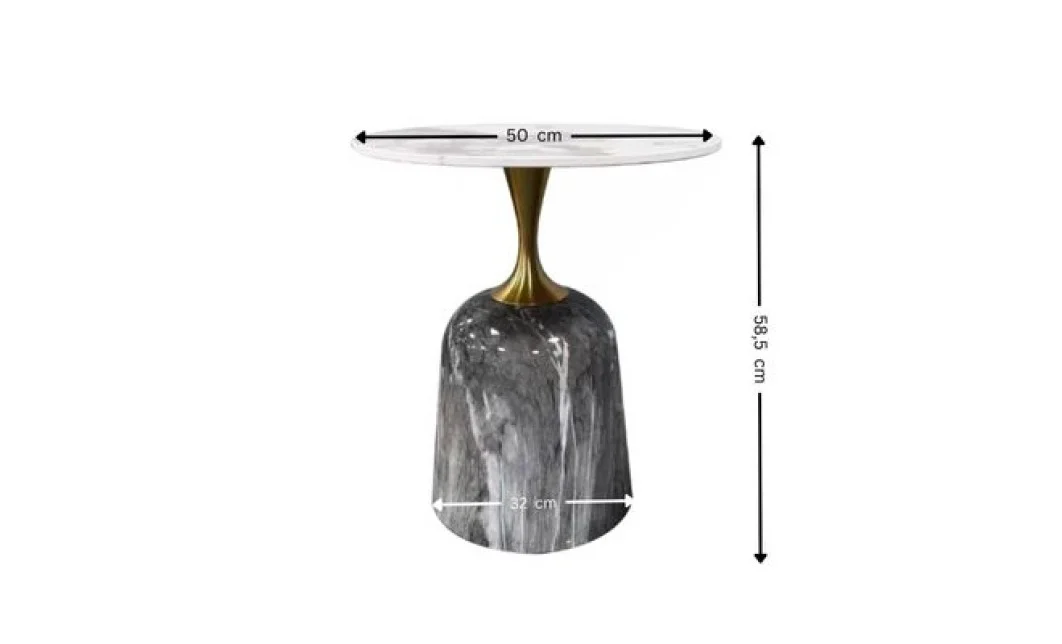 Masuta Cafea KJCT030 Gray Marble 1