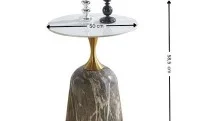 Masuta Cafea KJCT059 Gray Marble