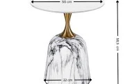 Masuta Cafea KJCT060 Gray Marble 1