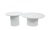Set Măsuțe Cafea CT3858 Albe
