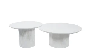Set Măsuțe Cafea CT3858 Albe