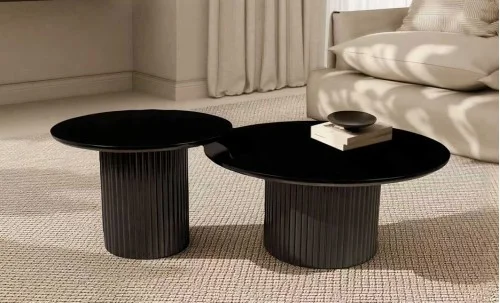 Set Măsuțe Cafea CT3858 Negre