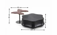 Set Măsuțe cafea CT6562 Nuc/Negru 2