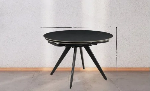 Masa Living Extensibila Blat Ceramic Gri DTM0403CR 