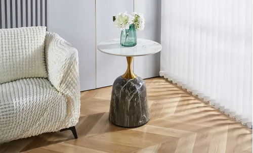 Masuta Cafea KJCT030 Gray Marble