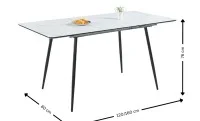 Set Masă Living Extensibilă KJT546 Bej cu 6 Scaune KJC37 Verzi 3