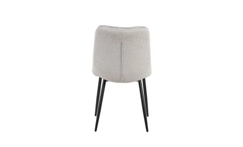 Set Masă Living Extensibilă DTM0101CS Bej cu 4 Scaune DCM2001AF Gri