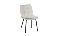 Set Masă Living Extensibilă DTM0101CS Bej cu 4 Scaune DCM2001AF Gri