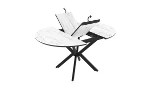 Masa Living Extensibila Dobok 110 cm Alb