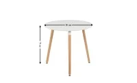 Set Masa Rotunda DT17 Albă cu 3 Scaune J901 Maro 2