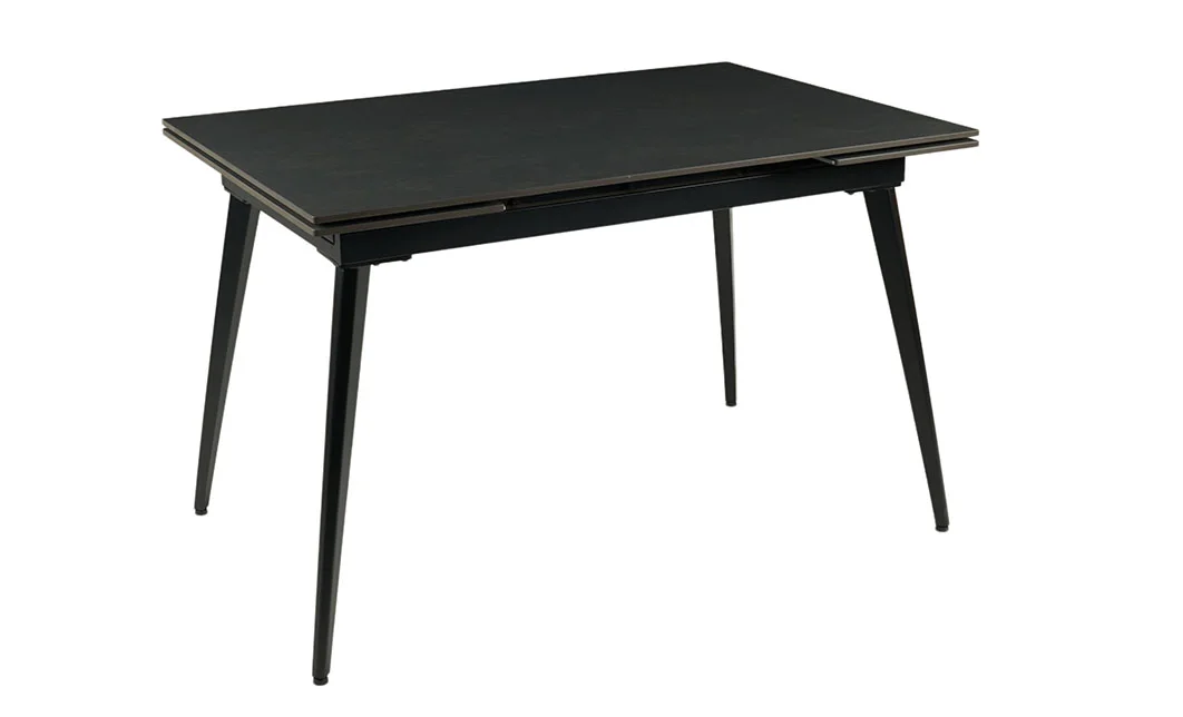 Set Masă Living Extensibilă DTM0101 Blat Ceramic Gri cu 4 Scaune Rotative KJC356 Bej 2