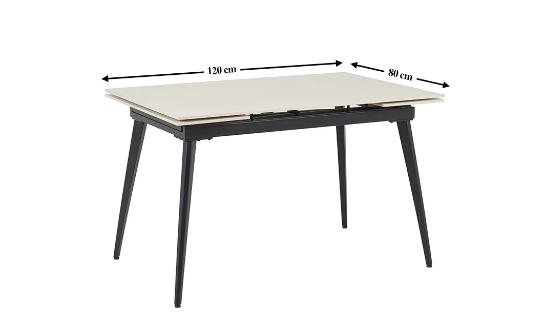Set Masă Living Extensibilă DTM0101 CS Bej cu 4 Scaune KJC0358 Bej 8