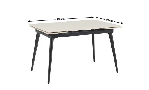 Set Masă Living Extensibilă DTM0101 CS Bej cu 4 Scaune KJC0358 Bej