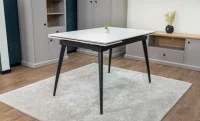 Set Masă Living Extensibilă DTM0101CS Bej cu 4 Scaune Tapițate KJC176 Bej 5