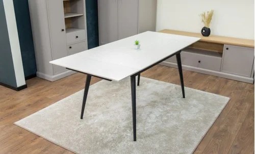 Set Masă Living Extensibilă DTM0101 CS Bej cu 4 Scaune KJC0358 Bej