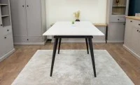 Set Masă Living Extensibilă DTM0101CS Bej cu 4 Scaune KJC0357 Gri 6