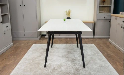 Set Masă Living Extensibilă DTM0101CS Bej cu 4 Scaune KJC0357 Gri