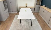 Set Masă Living Extensibilă DTM0101CS Bej cu 4 Scaune Tapițate KJC176 Bej 6