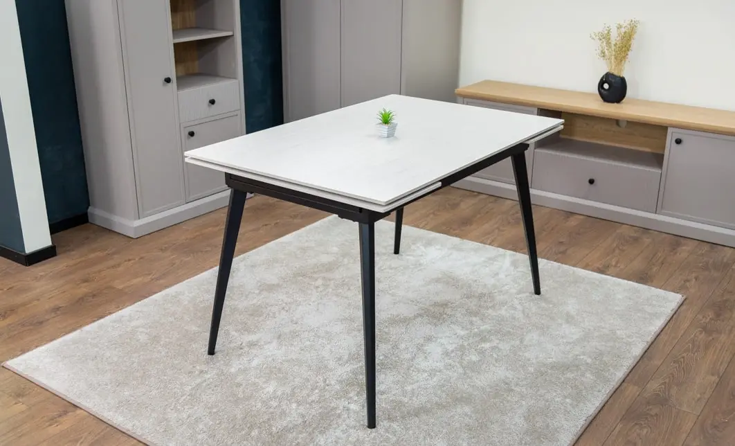 Set Masă Living Extensibilă DTM0101 CS Bej cu 4 Scaune KJC0358 Bej 3
