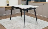 Masa Living Extensibilă Blat Ceramic DTM0101CS, Bej 9