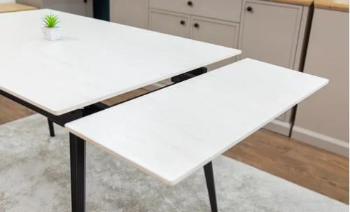 Set Masă Living Extensibilă DTM0101 CS Bej cu 4 Scaune KJC0358 Bej