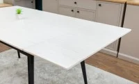 Set Masă Living Extensibilă DTM0101 CS Bej cu 4 Scaune KJC0358 Bej 6
