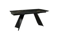 Masa Extensibila Blat Ceramic Negru/Auriu DTM0105CS 3