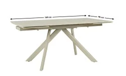 Masa Living Extensibila Blat Ceramic Bej DTM0107