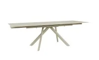 Set Masă Living Extensibilă Setul de masă extensibilă DTM0107CS Bej cu 6 scaune DCM0108CS Gri Deschis 2