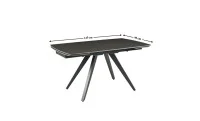 Set Masă Living Extensibilă Gri DTM0109 cu 6 Scaune Living JY6450X-M2 Gri Inchis
