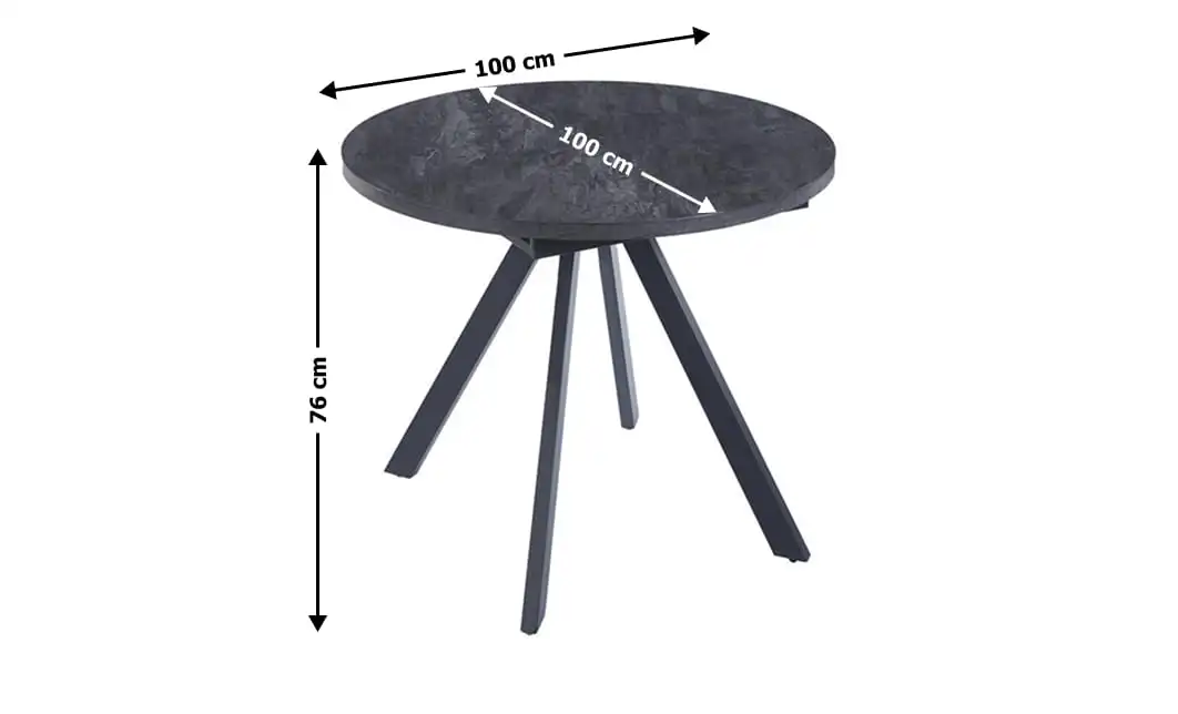 Masă Living Extensibilă DTW0902MBE Gri Ceramic 2