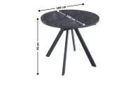 Masă Living Extensibilă DTW0902MBE Gri Ceramic 2