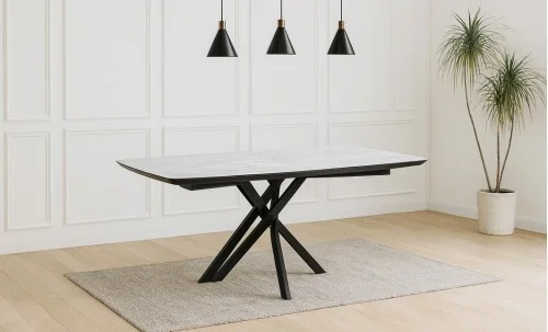Masa Living Extensibila Filis 145 cm Alb